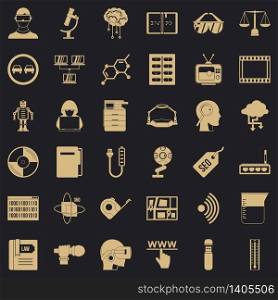 Seo icons set. Simple style of 36 seo vector icons for web for any design. Seo icons set, simple style