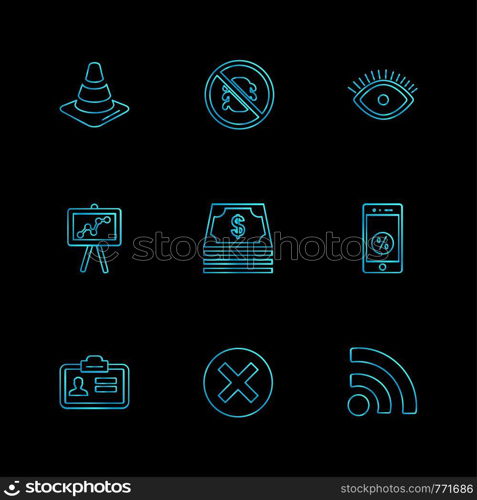 seo , internet , user interface , website , money , code , camera , cone , light , eye , medical , balloons ,icon, vector, design, flat, collection, style, creative, icons