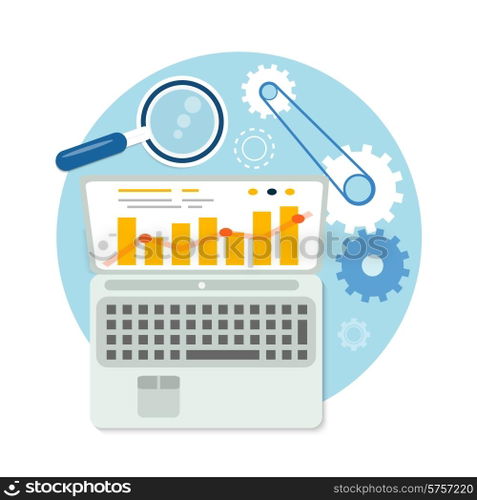 SEO optimization, programming process and web analytics elements