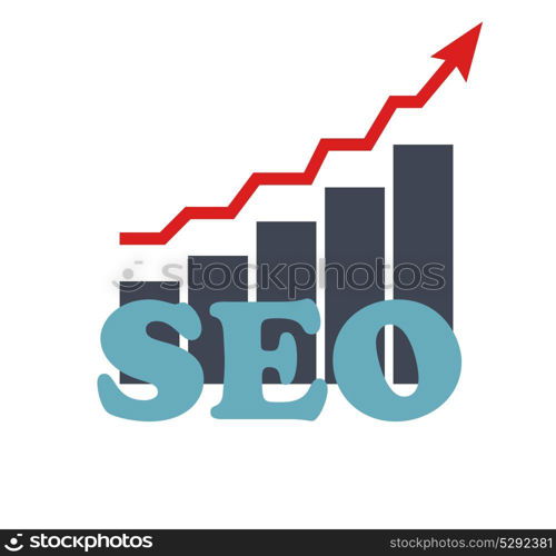 SEO - Search Engine Optimization Flat Icon Vector Illustration