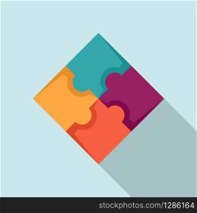 Sequence puzzle icon. Flat illustration of sequence puzzle vector icon for web design. Sequence puzzle icon, flat style
