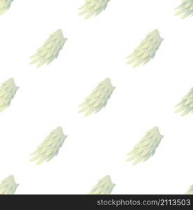 Seraphic wing pattern seamless background texture repeat wallpaper geometric vector. Seraphic wing pattern seamless vector