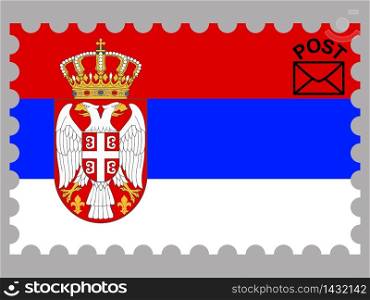 Serbia national country flag. original colors and proportion. Simply vector illustration background. Isolated symbols and object for design, education, learning, postage stamps and coloring book, marketing. From world set