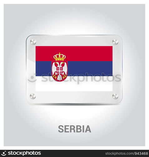 Serbia stamp design vector