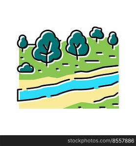 serengeti national park color icon vector. serengeti national park sign. isolated symbol illustration. serengeti national park color icon vector illustration