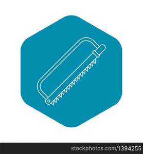 Sergical saw icon. Outline illustration of sergical saw vector icon for web. Sergical saw icon, outline style