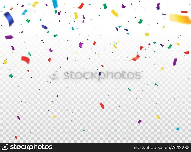 Serpentine streamers, realistic vector confetti, tinsel or ribbon swirls falling on transparent background. Christmas party, birthday anniversary and New Year carnival decoration, festive backdrop. Realistic serpantine streamers, confetti, tinsel