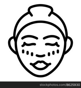 Serum facial massage icon outline vector. Skin beauty. Care spa. Serum facial massage icon outline vector. Skin beauty
