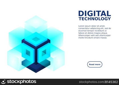Server. Digital space. Data storage. Data center. Big Date. Conceptual illustration, data flow. Isometric vector illustration.