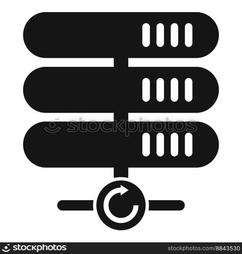 Server file icon simple vector. Data cloud. Storage web. Server file icon simple vector. Data cloud