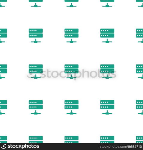 Server icon pattern seamless white background Vector Image
