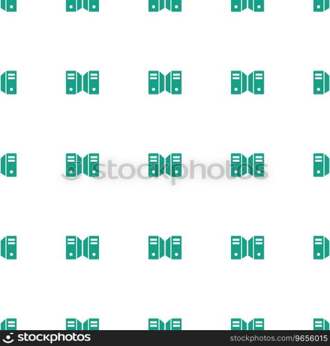 Server icon pattern seamless white background Vector Image