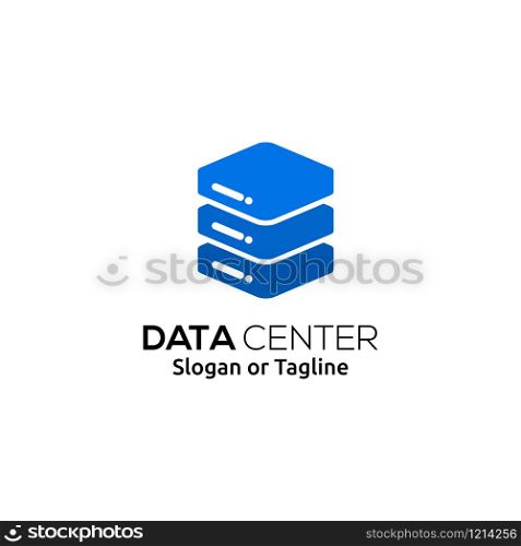 Server logo design template. Big data logo concept. Data Center symbol. Server icon