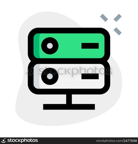Server stack used for data storage