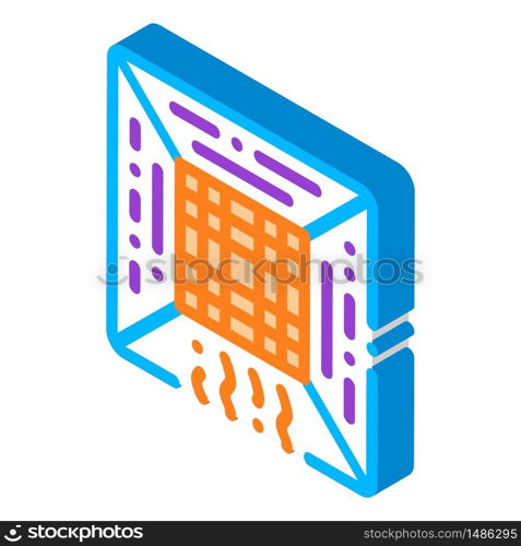 Service Air Conditioner vector isometric sign. color isolated symbol illustration. Service Air Conditioner Vector Thin Line Icon