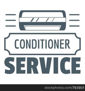 Service conditioner logo. Simple illustration of service conditioner vector logo for web. Service conditioner logo, simple gray style