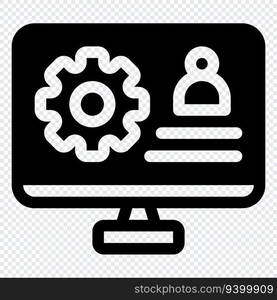 Service Icon. Digital marketing concept. Outline icon