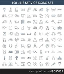 Service icons Royalty Free Vector Image