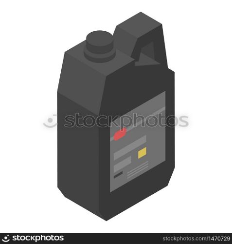 Service oil canister icon. Isometric of service oil canister vector icon for web design isolated on white background. Service oil canister icon, isometric style