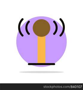 Service, Signal, Wifi Abstract Circle Background Flat color Icon