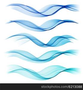 Set abstract color wave. Vector smoke lines.. Set abstract color wave. Color smoke wave. Transparent wave. Abstract smooth wave vector. Blue wave. Wave blue. Smoke blue wave. Vector blue wave. Blue wave lines. Vector lines. Abstract lines. Lines