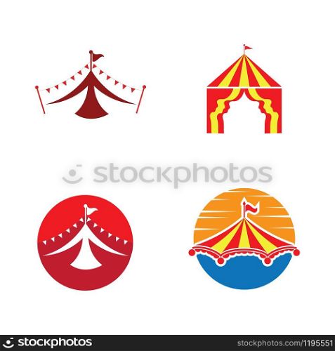Set Circus icon Vector Illustration design Logo template