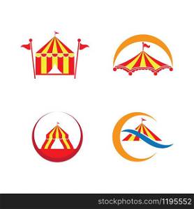 Set Circus icon Vector Illustration design Logo template