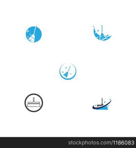 Set Cleaning Logo Template vector symbol nature