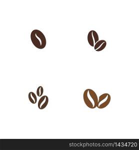 Set Coffee beans Logo Template vector icon illustration design