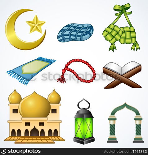 Set collection of ramadan element