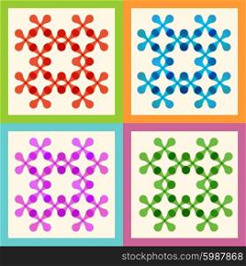 Set color molecule and technology pattern eps.. Set color molecule and technology pattern eps