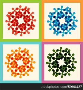 Set color molecule and technology pattern eps.. Set color molecule and technology pattern eps
