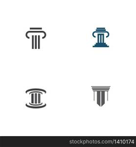 Set Column Logo Template vector symbol nature