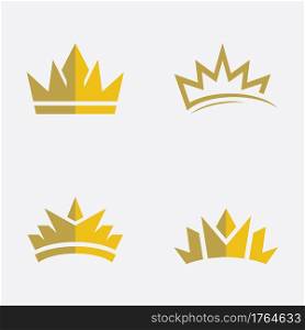 Set Crown Concept Logo Design Template