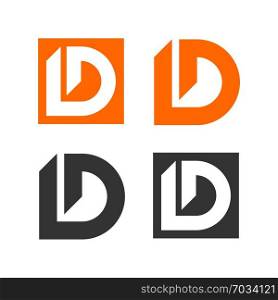 Set D Letter Vector Logo Template