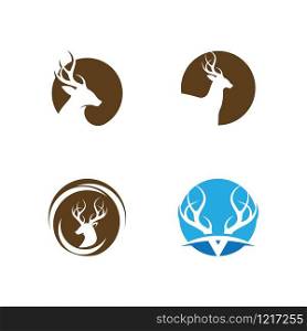 Set Deer icon Vector Illustration design Logo template