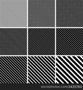 set diagonal stripe line patterns, vector diagonal stripe line angle 45 degree background