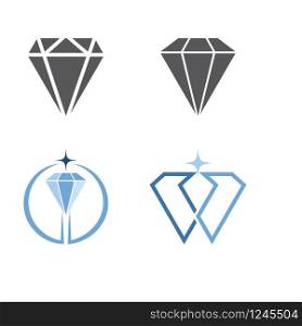 Set Diamond Logo Template vector icon illustration design