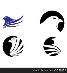 Set Falcon Logo Template vector illustration design