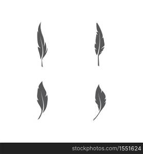 Set Feathers Logo Template vector symbol nature
