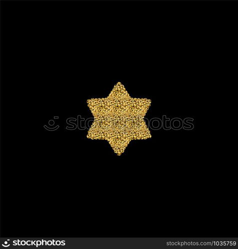 Set Gold glitter texture snowflake isolated background. Object for new year and merry christmas festival.poster,brochure.card. Vector illustration.. Set Gold glitter texture snowflake isolated background. Object for new year and merry christmas festival.poster,brochure.card. Vector illustration