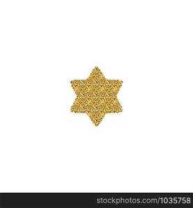 Set Gold glitter texture snowflake isolated on white background. Object for new year and merry christmas festival.poster,brochure.card. Vector illustration.. Set Gold glitter texture snowflake isolated on white background. Object for new year and merry christmas festival.poster,brochure.card. Vector illustration