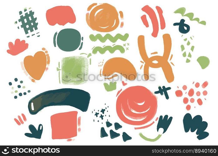 Set . Hand drawn various shapes and doodle objects. Abstract contemporary modern trendy vector illustration. St&texture. Every pattern is isolated.. Set . Hand drawn various shapes and doodle objects. Abstract contemporary modern trendy vector illustration. St&texture. Every pattern is isolated