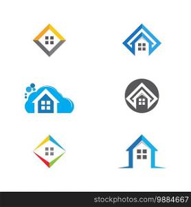 Set Home Vector icon illustration design template