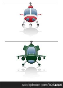 set icons helicopter vector illustration isolated on white background