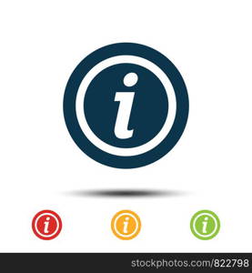 Set Information Icon Vector Logo Template. Illustration Design. Vector EPS 10.