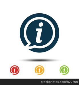 Set Information Icon Vector Logo Template. Illustration Design. Vector EPS 10.