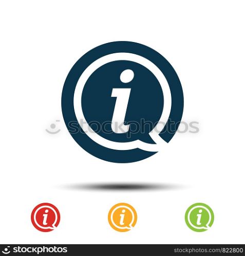 Set Information Icon Vector Logo Template. Illustration Design. Vector EPS 10.