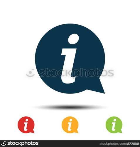 Set Information Icon Vector Logo Template. Illustration Design. Vector EPS 10.