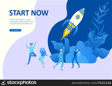 Set Landing page template people develop, business app, winners cup, financial consultant research, cooming soon start up and solution. Vector illustration concept website mobile development. Set Landing page template people develop, business app, winners cup, financial consultant research, cooming soon start up and solution
